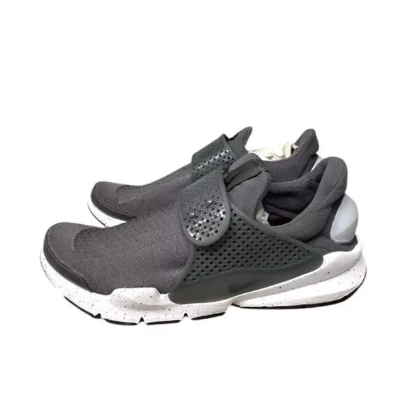 Nike Wolf Gray Sock Dart Slip On Athletic Breathable Low Top Comfort Shoes Sz 10 - Picture 1 of 8